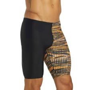 NWT Sporti Men's Black and Orange Swim jammers